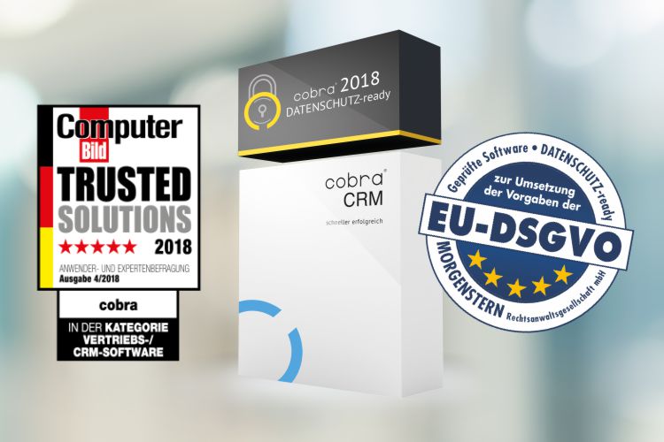 cobra CRM 2018 ist Datenschutz-ready